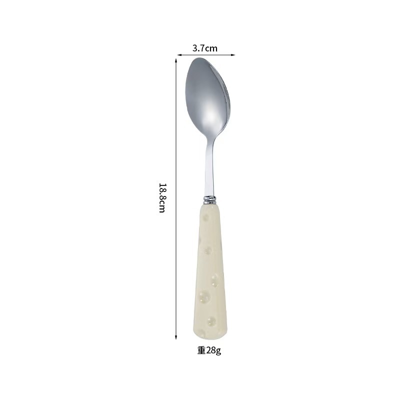 Cuchara para queso [mango de plástico, acero inoxidable 410]
