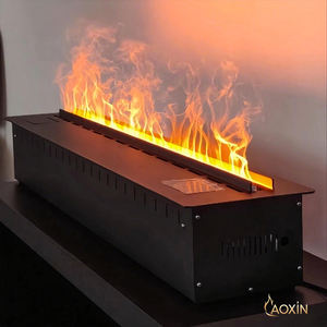 <span class=keywords><strong>Chimenea</strong></span> <span class=keywords><strong>Eléctrica</strong></span> Decorativa Moderna con Llama Simulada <span class=keywords><strong>Panorámica</strong></span> 3D, Humidificador de Acero Integrado, Control Remoto, Atomización 3D - Product Image 3
