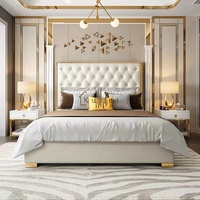 Factory Direct Hot Sale Brandneue hochwertige Holzbett rahmen Licht Luxus Schlafzimmer Bett