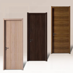 Puerta Interior <span class=keywords><strong>de</strong></span> <span class=keywords><strong>Madera</strong></span> Moderna con Diseño <span class=keywords><strong>de</strong></span> Placa <span class=keywords><strong>de</strong></span> Cristal <span class=keywords><strong>de</strong></span> Carbono, sin Pintura, <span class=keywords><strong>para</strong></span> Escuelas, Hoteles, Hogares y Dormitorios, Suministro Directo <span class=keywords><strong>de</strong></span> Fábrica al por Mayor - Product Image 5