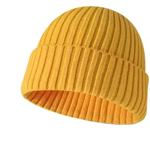 Thời Trang Độc Đáo Mát Mẻ Đàn Ông Ngư Dân Beanies Phụ Nữ Acrylic Đan Mũ Trawler Beanie Hat Ấm Mùa Đông Mũ