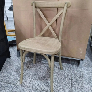 Chaise Crossback en résine PP chêne blond, style rétro, pour salle à manger, cafétéria, restaurant, <span class=keywords><strong>vignoble</strong></span> - Vente en gros - Product Image 2