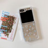Nouvelle coque de téléphone pliable en TPU effet miroir, motif dessin animé, anti-chute, pour Samsung Zflip3 Zflip4 Zflip5 Zflip6, en stock
