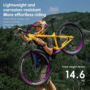 पश्चिमी बाइकिंग 27.5-इंच हाइड्रोलिक डिस्क पर्वत बाइक के लिए एल्यूमीनियम मिश्र धातु झटका अवशोषण के साथ वयस्कों के लिए साधारण पेडल टाइप रेसिंग - Product Image 3