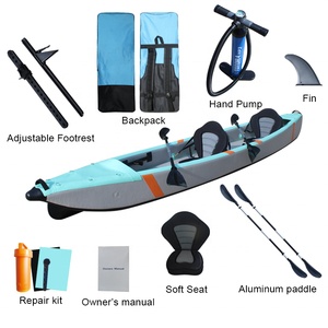 Kayak et planche à pagaie gonflables, kayak <span class=keywords><strong>de</strong></span> pêche à bas point <span class=keywords><strong>de</strong></span> chute, <span class=keywords><strong>bateau</strong></span> à rames - Product Image 2