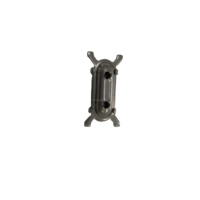 Plaque de rivetage en acier inoxydable SUS304 poli argenté, pièces intégrées, pour accessoires de quincaillerie de boîtes, manchon de loquet à bascule
