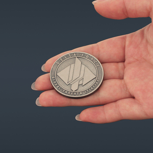 금속 공예 델타 포스 호크옵스 아연 합금 사용자 정의 로고 3D 4CM 델타 액션 금속 동전 게임 컬렉션 골드 기념 동전 - Product Image 2