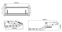 Escalier pliant électrique en aluminium pour camping-car, marche simple/double avec éclairage LED, capacité de charge de 150 kg pour camping-cars, caravanes et remorques