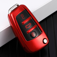 Étui de protection souple en TPU pour clé de voiture, coque, housse, accessoires pour Audi A6L A4L Q5L A6 A8 Q7, porte-clés pliable, porte-clés, sac