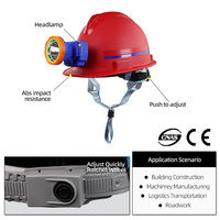 Lampe de capuchon ABS fiable sans fil portable pour casque minier à LED pour la sécurité souterraine et les mines de charbon