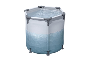 Baignoire de glace <span class=keywords><strong>Bestway</strong></span> 6002K 90 cm X 80 cm Glacial Dip en PVC avec filtre pour 1 personne, gris vague - Product Image 5