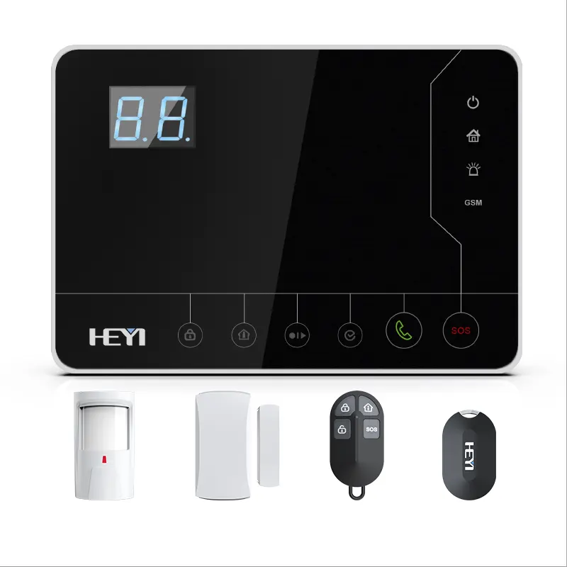 Compatible Unique Central Monitoring Software Big Project TSmart GSM/4G Home Security Alarm System with Siren