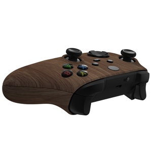 EXtremeRate Wooden Grain Replacement Front Housing Shell Case Cover Gamepad Handle <b>Grips</b> for Xbox Series X <b>Controller</b> <b>Grip</b> - Product Image 6