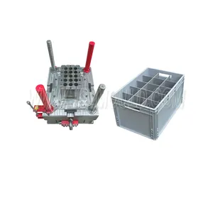 Injection plastic beer bottle crate mould