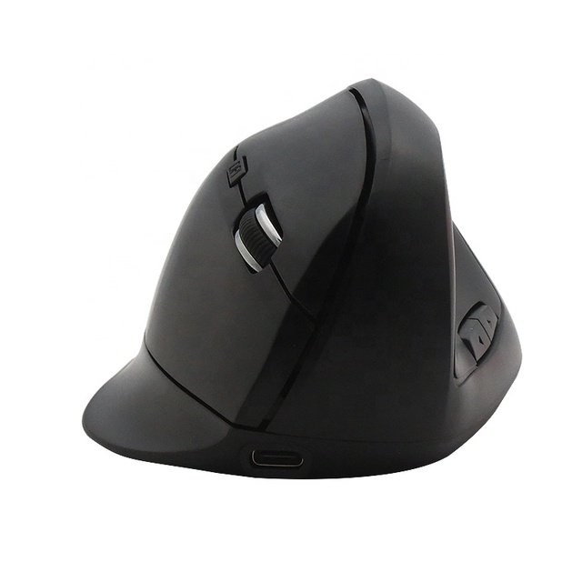 2.4G Wireless Rechargeable Vertical Ergonomic Mouse Comfortable Grip to Release Your Hands Pressure