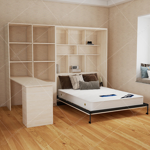 Custom moderno nascosto Murphy <span class=keywords><strong>letti</strong></span> a parete pieghevole doppia regina King Size con guardaroba Design <span class=keywords><strong>salvaspazio</strong></span> - Product Image 5