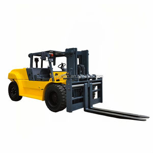 Carretilla elevadora de 10 toneladas y 12 toneladas, carretilla elevadora diésel de 2 etapas para carga dentro del contenedor utilizado en carretillas elevadoras de rueda delantera doble portuarias - Product Image 4