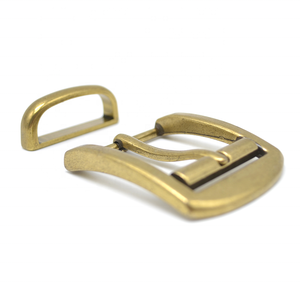 Carosung Großhandel Custom Logo Antik Messing Single <span class=keywords><strong>Prong</strong></span> 40 MM Gürtels chnalle mit Metalls ch laufe für Ledergürtel - Product Image 3