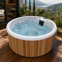 Nouvelle conception de spa rond en acrylique de luxe pour 6 personnes, avec système Balboa et jets de massage