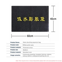 Sac de protection contre les inondations en toile absorbante d'eau, technologie gonflable activée par l'eau pour un contrôle et une protection contre les inondations de grande intensité