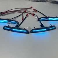 Misun 12V IP65 Adressable LED Moto & Voiture Marqueurs Latéraux RGB Lumière Stroboscopique avec Coque Noire Montage Universel