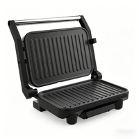 Nouveau Grille-pain Électrique 2 Tranches Newle pour Panini et Sandwichs, avec Plaques Pivotantes à 180 Degrés pour Gaufres