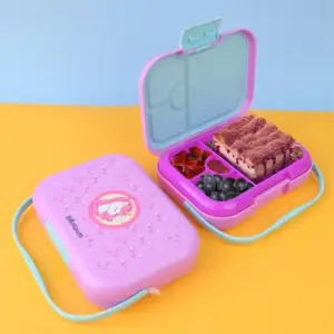 Aohea eco friendly lunch box thermal silicon bib babi small bento box for kids steel