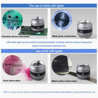 Loupe numérique portable 10X avec éclairage LED, loupe de bijoutier avec réticule interchangeable, échelle et champ de vision de 25 mm pour bijoux