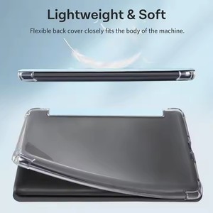 Tùy chỉnh mềm trong suốt <span class=keywords><strong>TPU</strong></span> trở lại tự động đánh thức/ngủ PU thông minh bìa cho Kindle Paperwhite 12th/colorsoft 2024 - Product Image 4