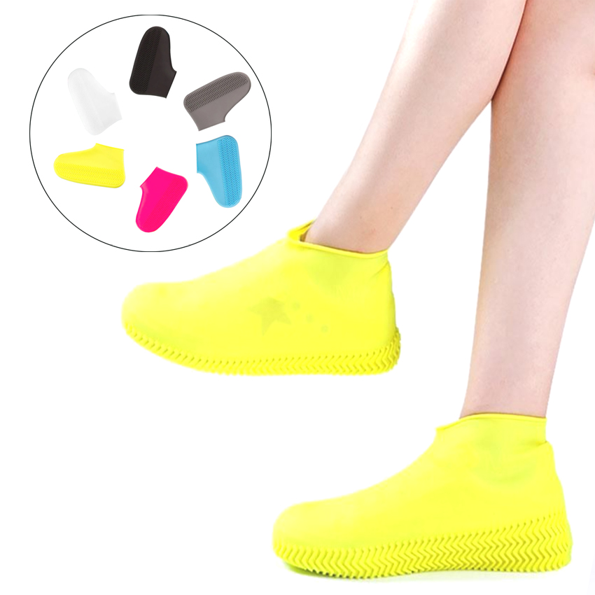 Силиконовое водонепроницаемое покрытие для обуви, толстая многоразовая обувь для дождя, снежные ботинки с нескользящей подошвой для детей, женщин и мужчин HA00719