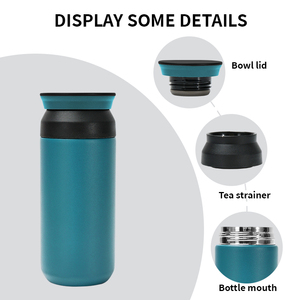 Bottiglia Termica Personalizzata in Acciaio Inox 304 a Doppia Parete con Isolamento Sottovuoto Stile Giapponese 350ml/500ml 6-12 Ore di Termicità - Product Image 2