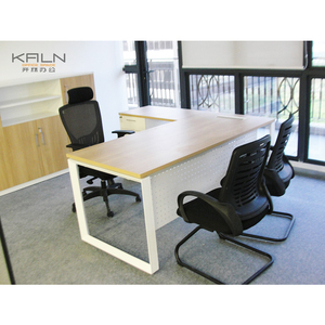 Trung Quốc Nhà cung cấp melamine MFC màu xanh lá cây vật liệu văn phòng bảng quản lý/CEO/ông chủ/giám sát máy tính bàn ghế bàn máy tính - Product Image 5