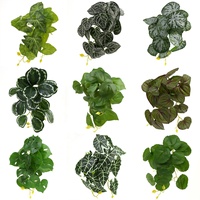 Plante murale artificielle réaliste, écologique et durable, à feuillage varié et tacheté, pour l'aménagement de terrariums de reptiles