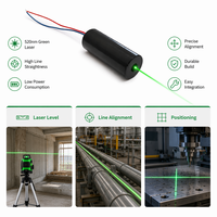 Module laser à ligne verte Powell Lens 515nm 520nm 20mW, diode laser industrielle OEM, CE RoHS, garantie 1 an, origine Chine