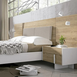 Ensembles de meubles de chambre à coucher en bois MDF de chêne blanc OEM design agréable pour la maison, le bureau, l'<span class=keywords><strong>appartement</strong></span> ou la villa - Product Image 1