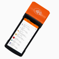 Android pos terminal avec imprimante 5.5 pouces 4G NFC wifi android 13 scanner de codes à barres pos pda