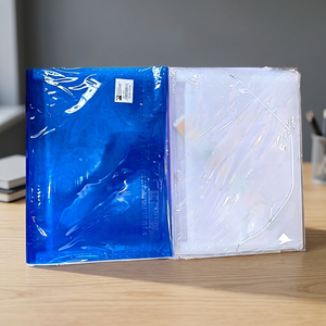 Valigetta rettangolare trasparente in tessuto semplice OPP 20/scatola interna blu nero bianco borsa portaoggetti - Product Image 4