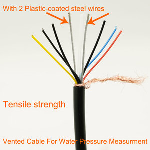 Câble ventilé 2, 4, 6 conducteurs 24AWG avec <span class=keywords><strong>gaine</strong></span> extérieure en PVC pour transmetteur de niveau de réservoir, signal d'automatisation industrielle - Product Image 1