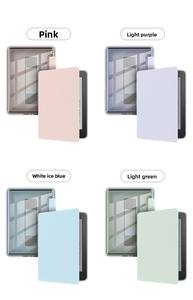 Étui de protection pour <span class=keywords><strong>Kindle</strong></span> 2024 Paperwhite6543, coque arrière transparente en acrylique, housse portable en PU durable avec fonction veille/réveil automatique - Product Image 5