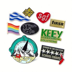 Broche de metal con forma de rompecabezas colorido, pin esmaltado con serigrafía, insignia temática de anime para coser y decorar. - Product Image 3