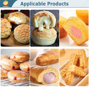 Orme tự động bơ <span class=keywords><strong>Croissant</strong></span> điền tiêm kem làm cho máy Donut Kem phun cho bánh mì - Product Image 6