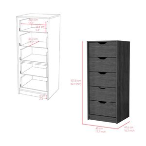 DB Kamran Smokey Oak Commode pour chambre à coucher Produit économe en énergie - Product Image 3