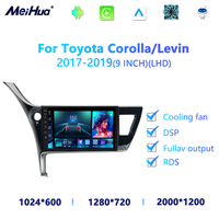 Meihua 9 pouces LHD Android lecteur multimédia de voiture écran tactile Radio Audio stéréo tableau de bord pour Toyota Corolla/Levin 2017-2019