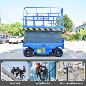 Peralatan pembersih jendela kaca naik tinggi 16M, gunting kondisi baru mengangkat dengan kapasitas beban 300kg - Product Image 5