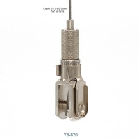 Pince à fourche réglable pour éclairage de câble de 1.5mm/2mm avec goupille de verrouillage