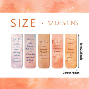 Inspirational Religious Magnetic <strong>Bookmarks</strong> <strong>Bible</strong> Verses Christian <strong>Scripture</strong> Prayer Page Clips Educational Religious Motivational - Product Image 3