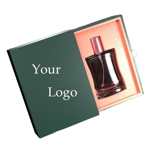 Rigid Paper Cardboard Custom Gift Shipping Branded Logo Printed Sleeve Drawer Sliding Perfumes <b>Bottle</b> Packaging <b>Box</b> With Ribbon - Product Image 1