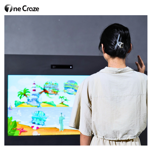 Mur de projection métallique commercial avec projecteur intégré, système interactif de mouvement sportif AR pour trampoline, pour aire de jeux intérieure pour enfants - Product Image 6
