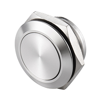 Petit bouton poussoir en aluminium et acier inoxydable IP65 5A 250V AC 1NO1NC Type de contact pour mécanisme d'interrupteur de ballast compatible DALI-2
