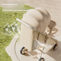 Nouvelle conception portable compacte pliable d'une seule main 	 Poussette bébé 0-36 mois, design moderne, avec capote respirante pour nouveau-né